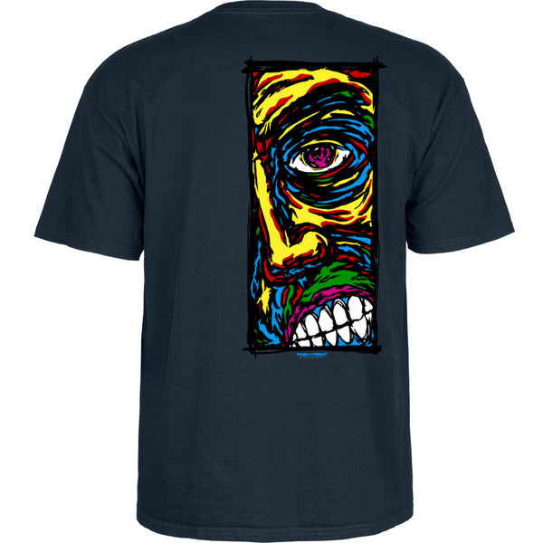 Powell T-Shirt Lance Conklin Face Ss Navy