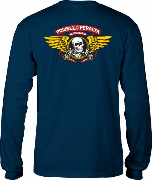 Powell T-Shirt Ripper Ls Navy