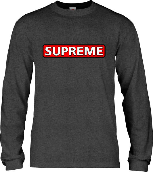 Powell T-Shirt Supreme Ls Charcoal Heather