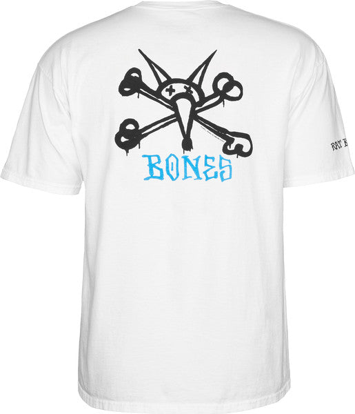 Powell T-Shirt Rat Bones Ss White