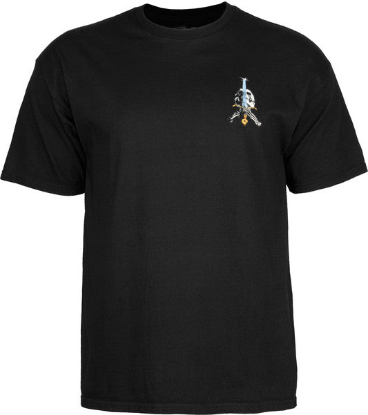 Powell T-Shirt Skull & Sword Ss Black