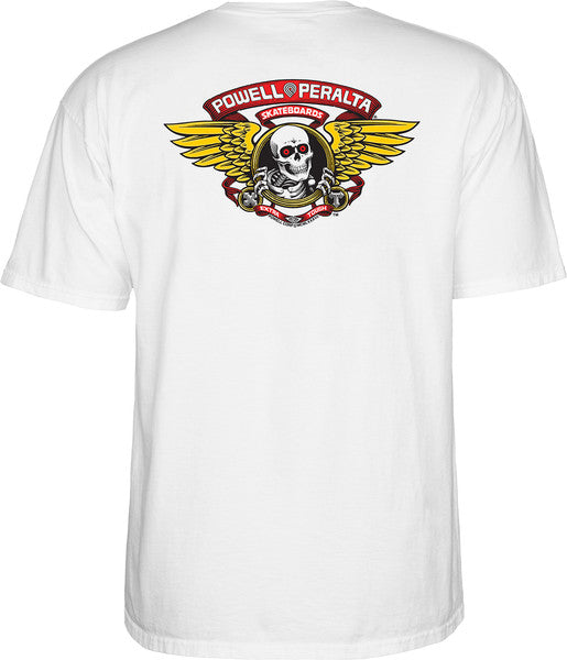 Powell T-Shirt Winged Ripper Ss White