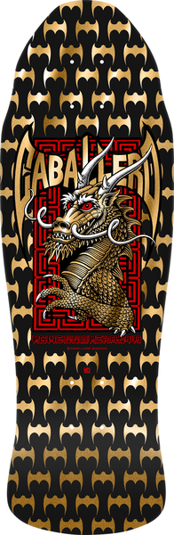 Planche de skateboard Powell Peralta Reissue Cab Street Black Gold Foil 9,6"