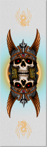 Powell Grip Plaque Anderson Skull Clear
