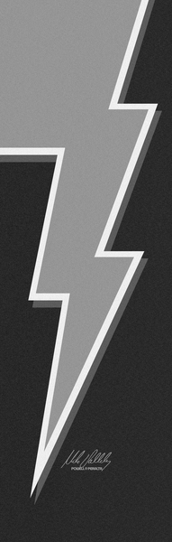 Powell Grip Plaque Mike Vallely Lightning Bolt