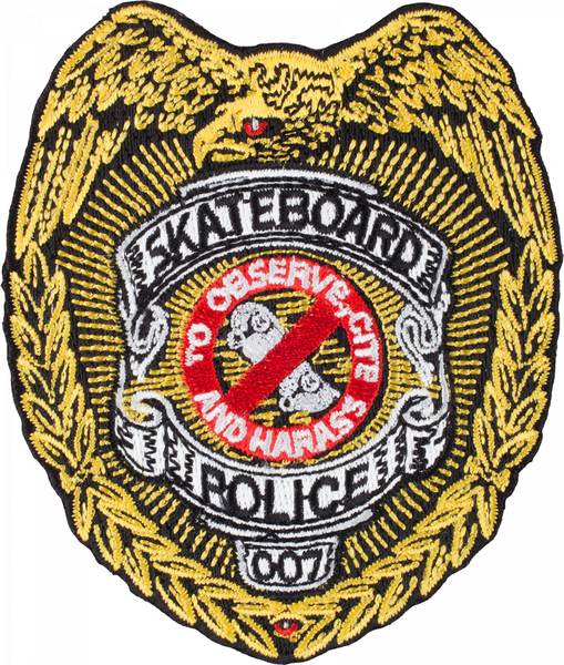 Powell Patch Skateboard Police
