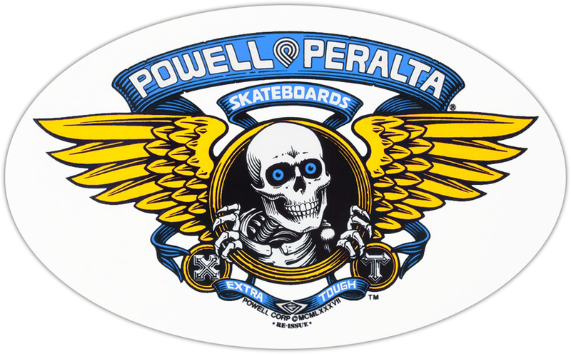 Powell Stickers Winged Ripper 6.5 (20 Pk) Blue