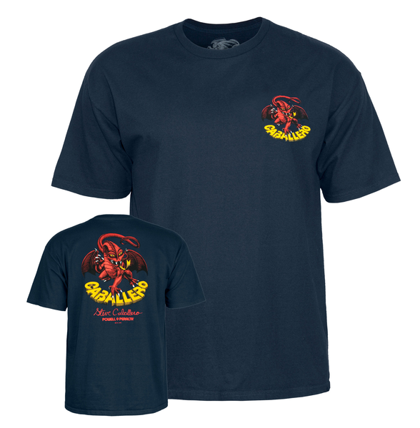 Powell T-Shirt Cab Dragon Ii Ss Navy
