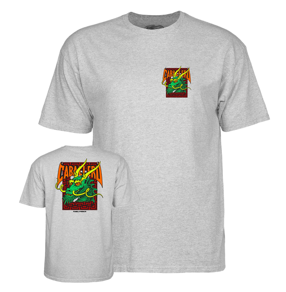 Powell T-Shirt Cab Street Dragon Ss Gray