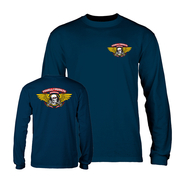 Powell T-Shirt Ripper Ls Navy
