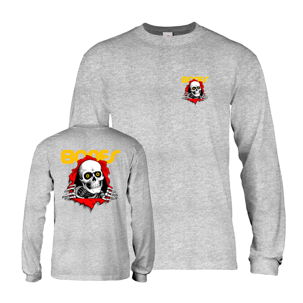 Powell T-Shirt Ripper Ls Gray