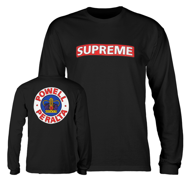 Powell T-Shirt Supreme Ls Black