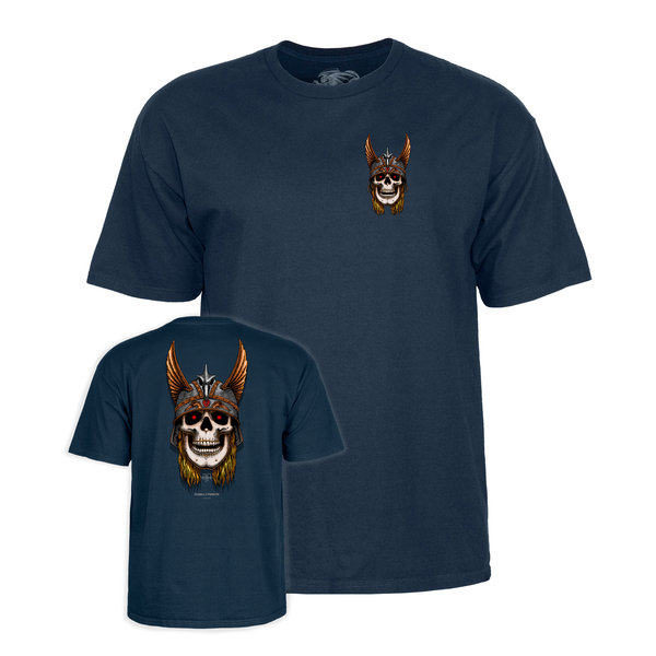 Powell T-Shirt Andy Anderson Skull Ss Navy