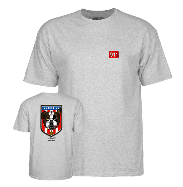 Powell T-Shirt Hill Bull Dog Ss Athletic Heather
