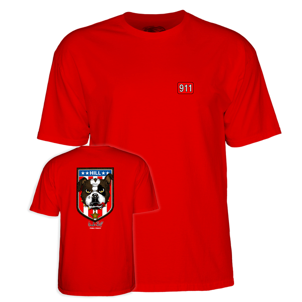 Powell T-Shirt Hill Bull Dog Ss Red