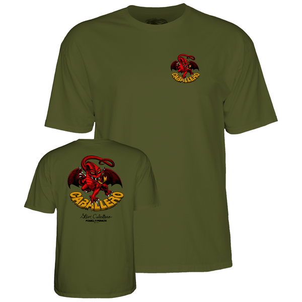 Powell T-Shirt Cab Dragon Ii Ss Military Green