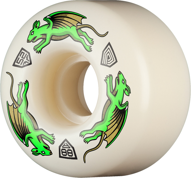 Powell Wheels (Jeu De 4) Dragon 52Mm X 34Mm 88A V4 Nano Rat