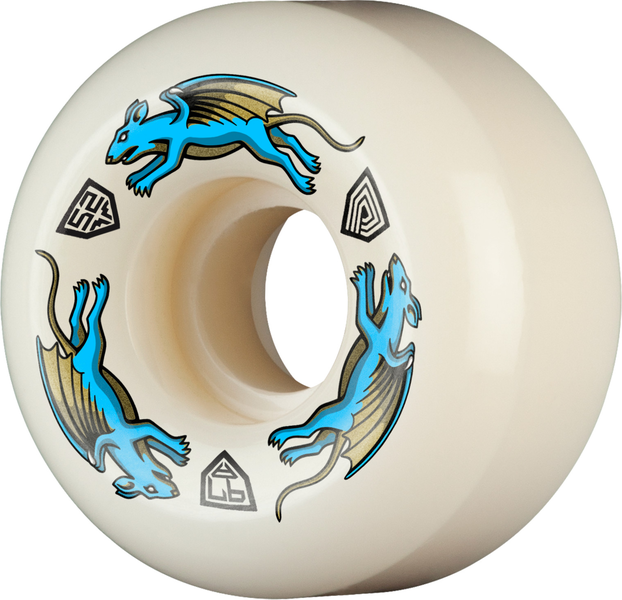 Roues de skate Powell Peralta 52 mm Dragon X 97A Nano Rat Blu