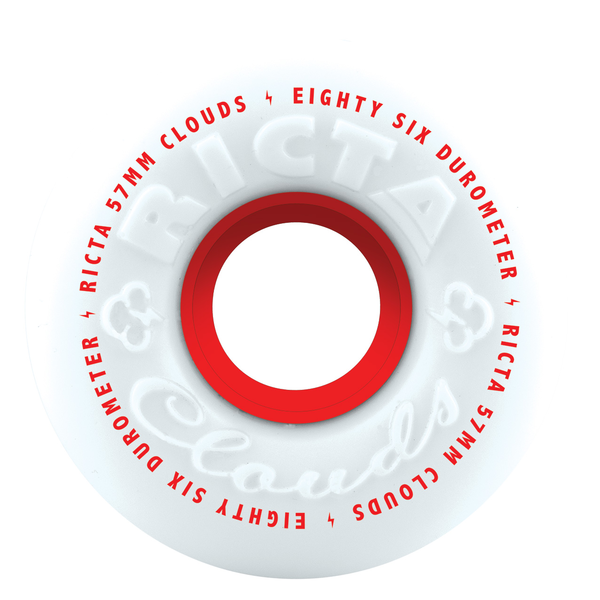 Ricta Wheels (Jeu De 4) 57Mm Clouds 86A Red 86A