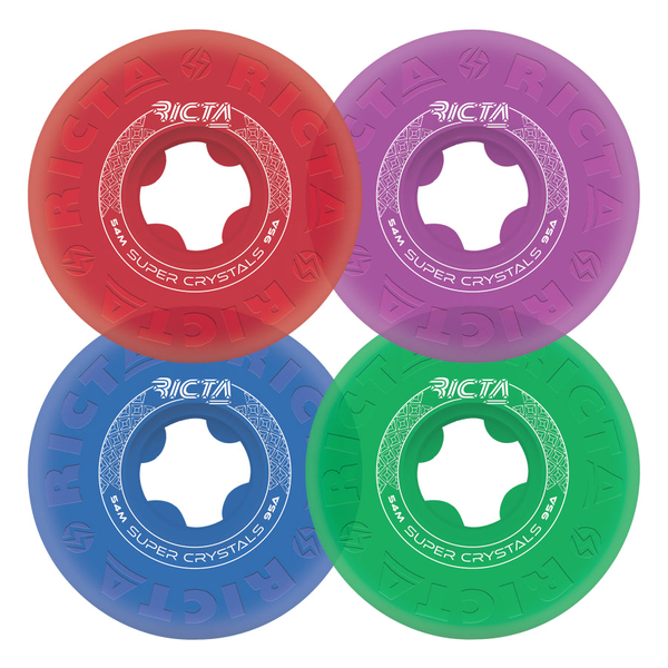 Ricta Wheels (Jeu De 4) 54Mm Super Crystals Trans Mix Up 95A