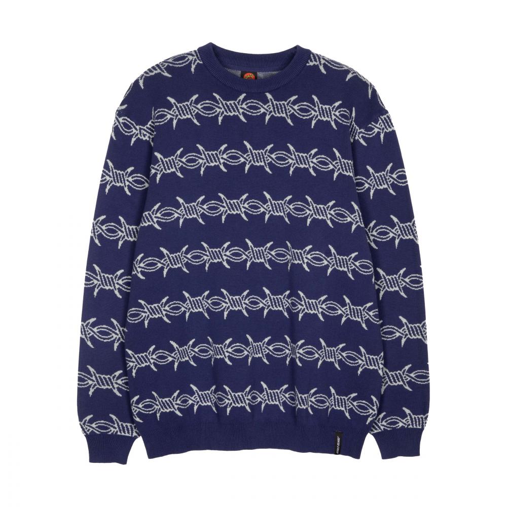 Sweat col rond Santa Cruz Wired Knit Midnight Blue