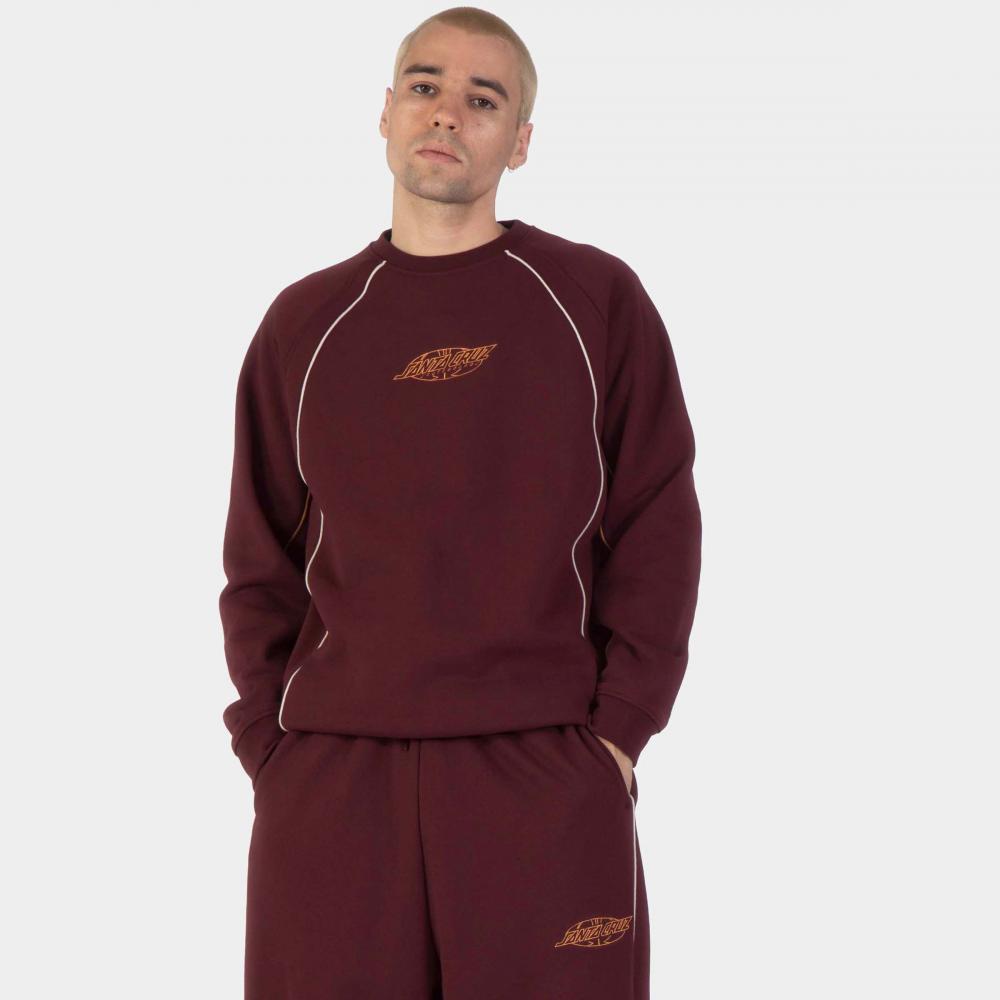 Sweat col rond Santa Cruz Pinstripe Dark Plum