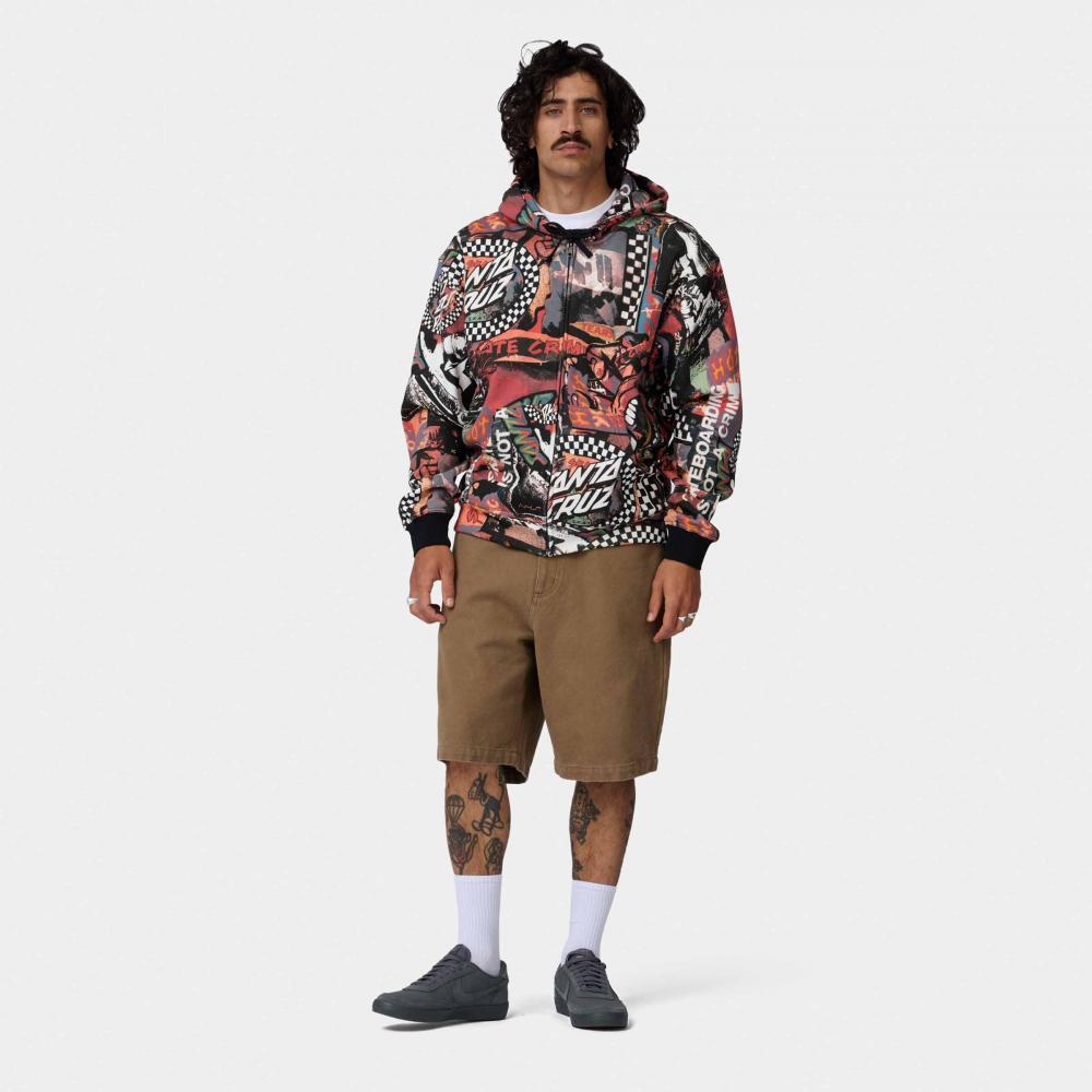 Santa Cruz Zip Hood (Eu) Collage Zip Hood