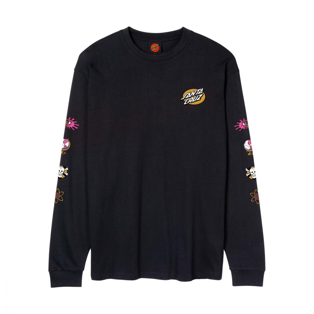 Tee-shirt manches longues Santa Cruz Knibbs Cryptic Black