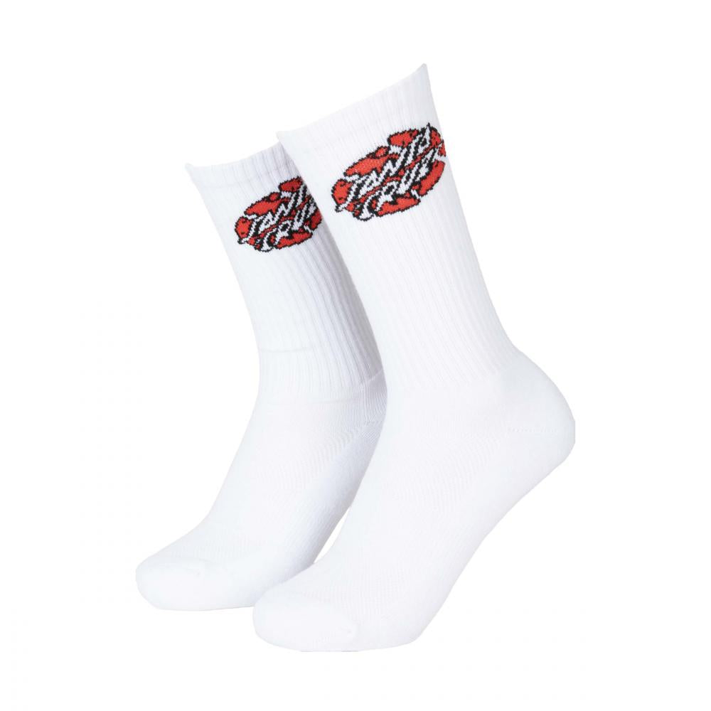 Chaussettes Santa Cruz Broken Dot White