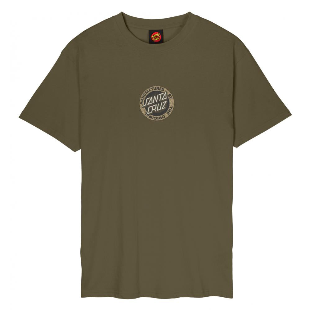 Tee-shirt Santa Cruz Carved MFG Front Uniform Green