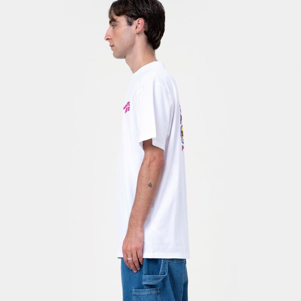 Tee-shirt Santa Cruz Grabke All Around Stack White