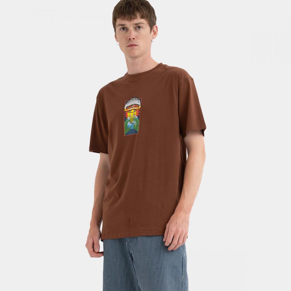 Tee-shirt Santa Cruz Kendall EOTW Front Sepia Brown