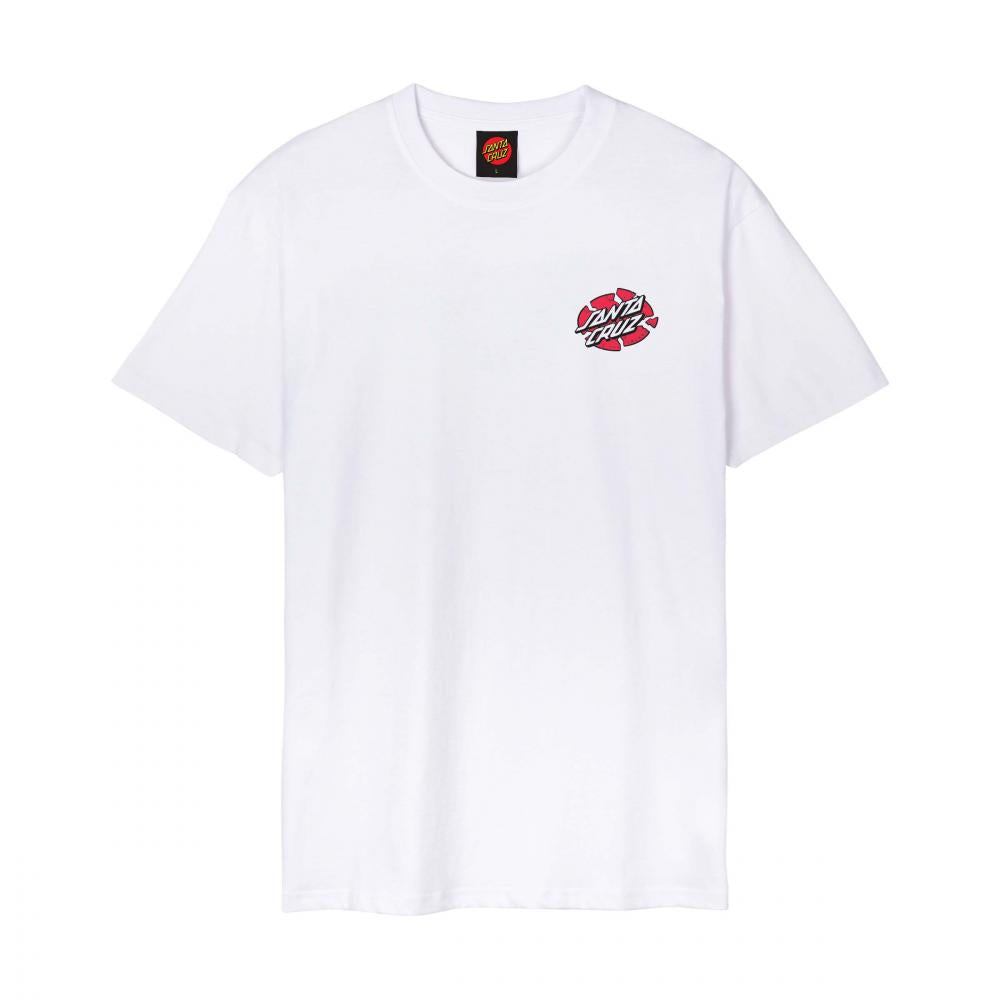 Tee-shirt Santa Cruz Grabke Exploding Dot White