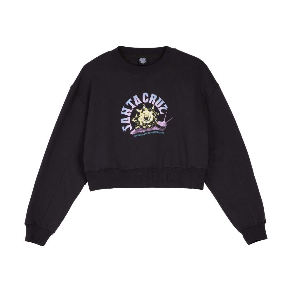 Sweat col rond femme Santa Cruz Star Snail Black Wash
