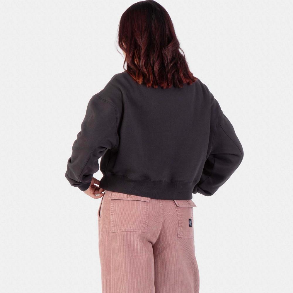 Sweat col rond femme Santa Cruz Star Snail Black Wash
