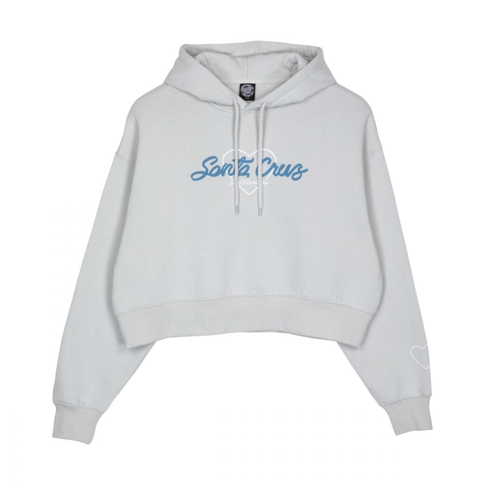 Sweat à capuche femme Santa Cruz Love Script Front Mist