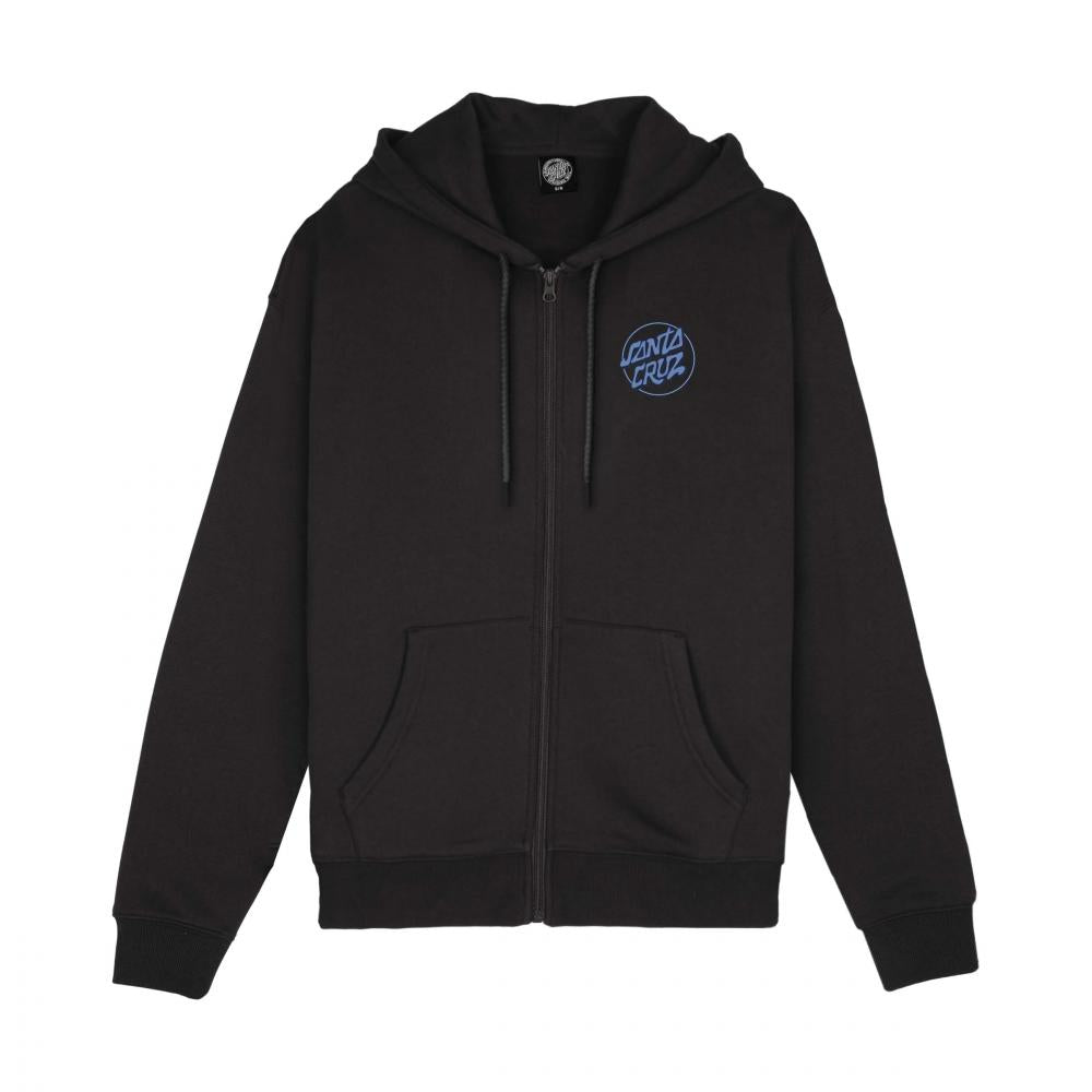 Sweat à capuche femme Santa Cruz SC Nouveau Zip Black