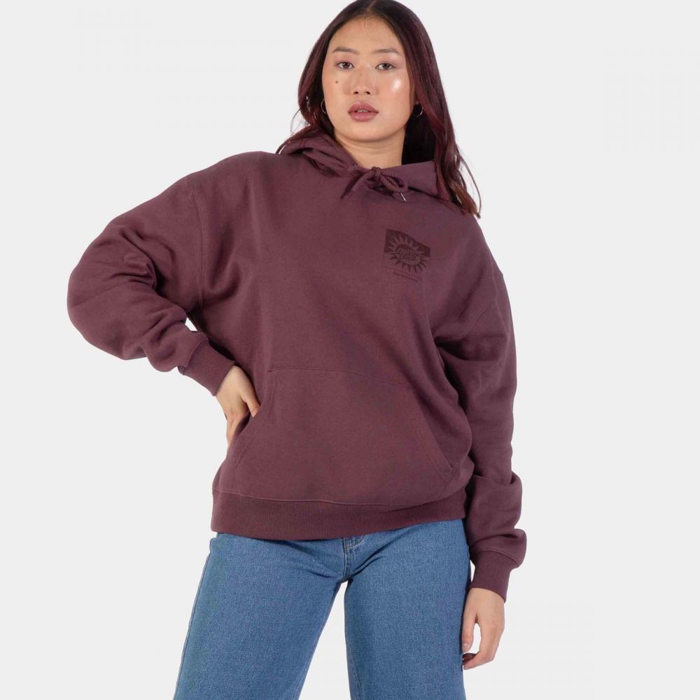 Sweat à capuche femme Santa Cruz Sun Up Dot Cocoa Powder