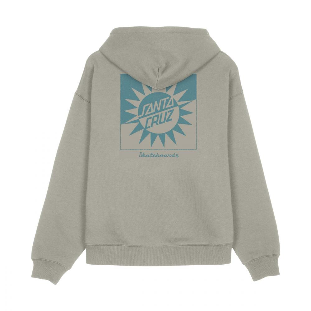 Sweat à capuche femme Santa Cruz Sun Up Dot Stone Grey