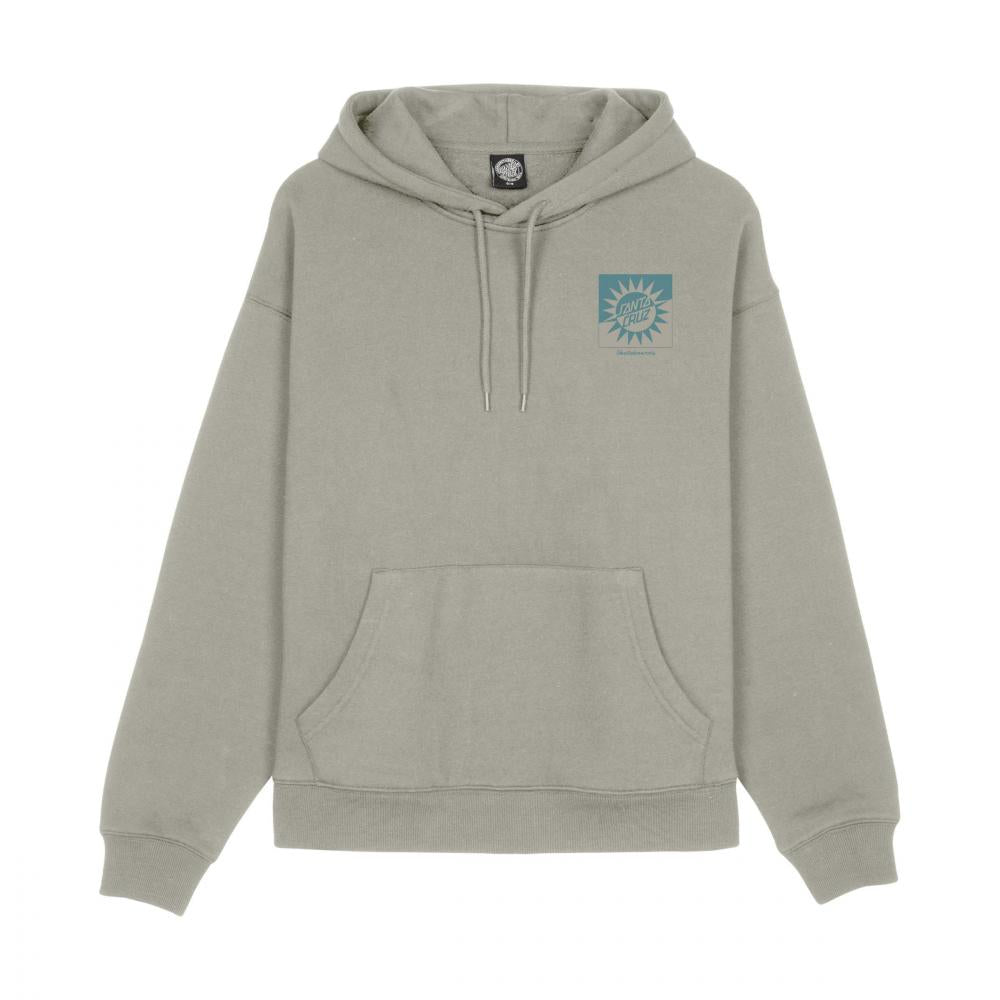 Sweat à capuche femme Santa Cruz Sun Up Dot Stone Grey
