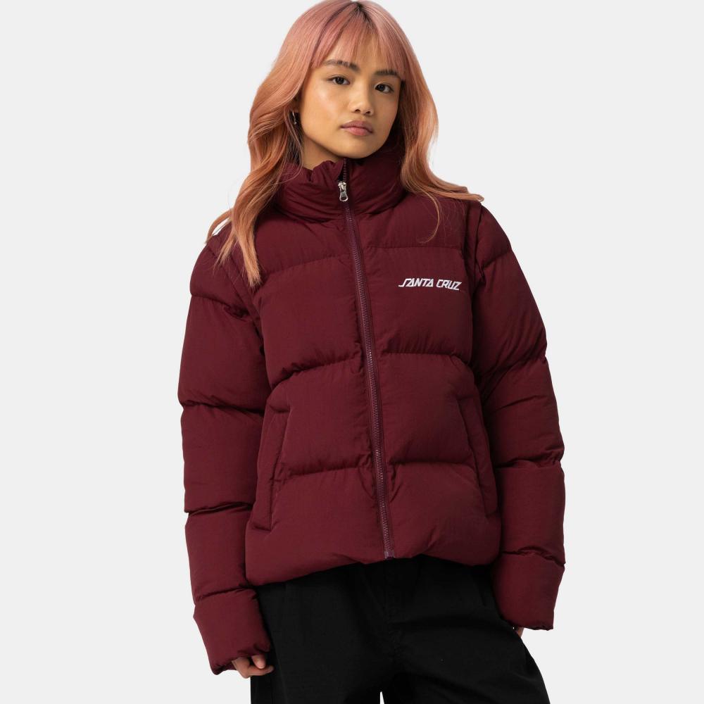 Veste femme Santa Cruz Strip 2 in 1 Quilted Dark Cherry