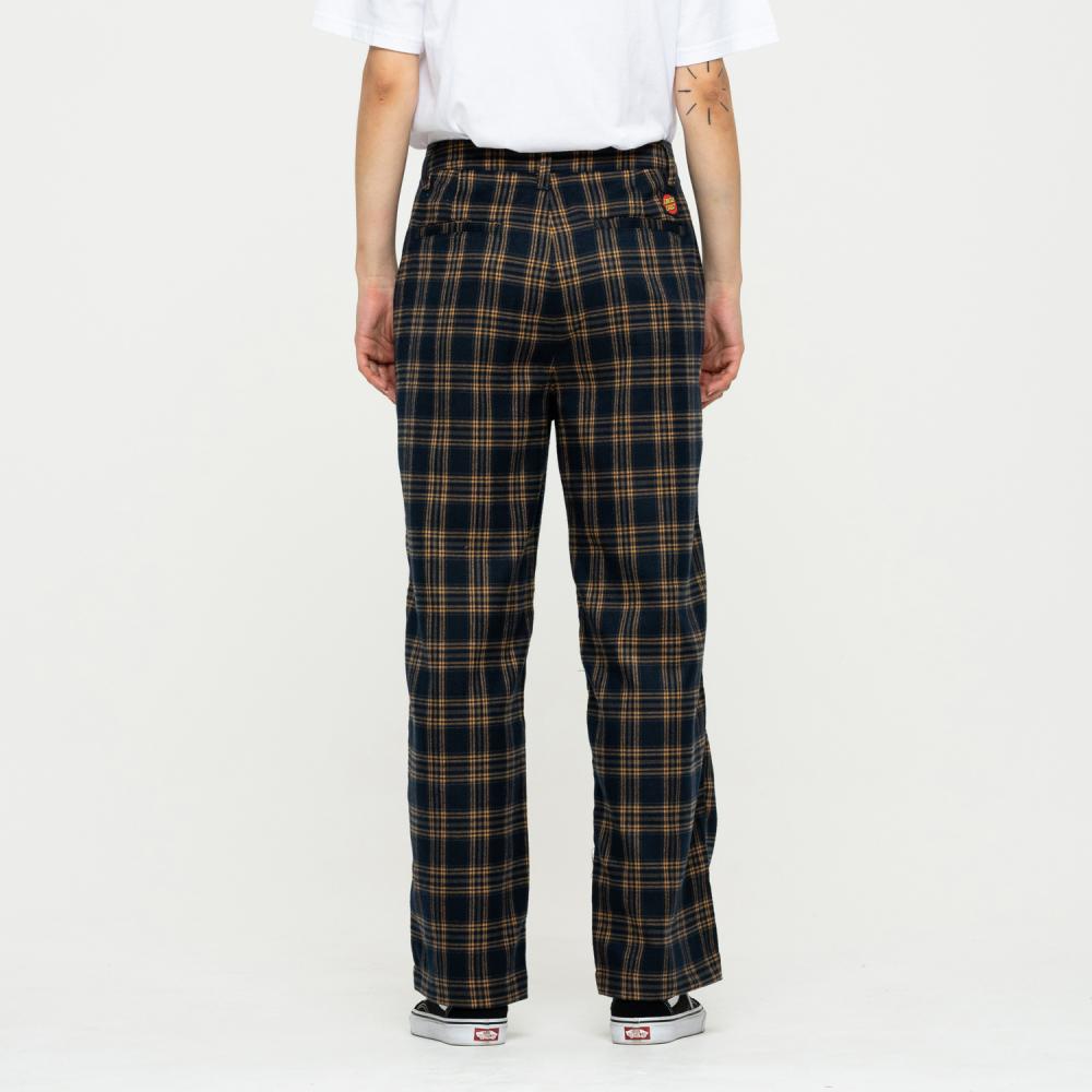 Pantalon femme Santa Cruz Nolan Slouch Navy Check