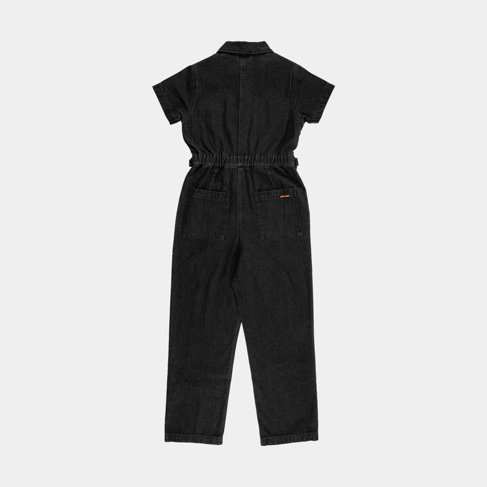 Pantalon femme Santa Cruz Line Up Utility Jumpsuit Black Wash