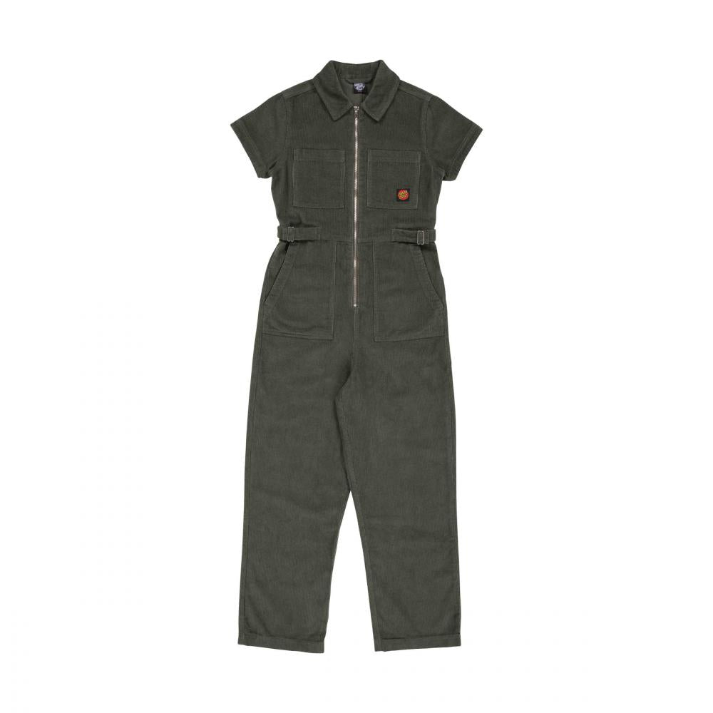 Pantalon femme Santa Cruz Line Up Utility Jumpsuit Dark Moss
