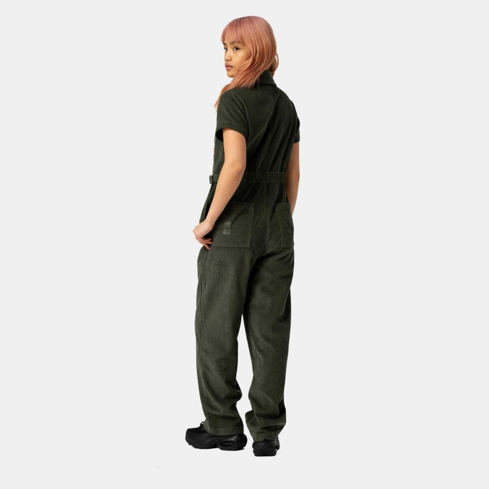 Pantalon femme Santa Cruz Line Up Utility Jumpsuit Dark Moss