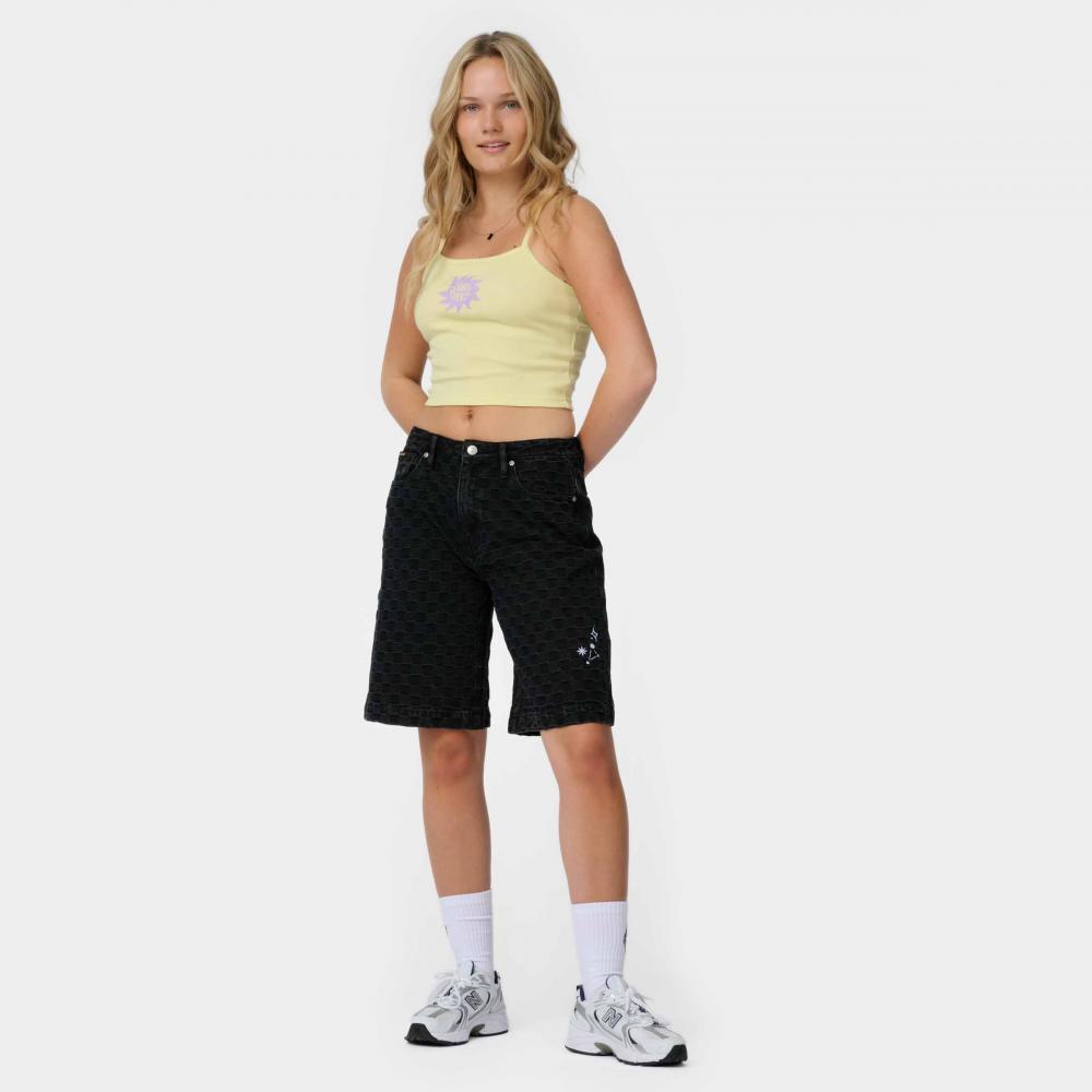 Short femme Santa Cruz Split Sun Black Wash Check