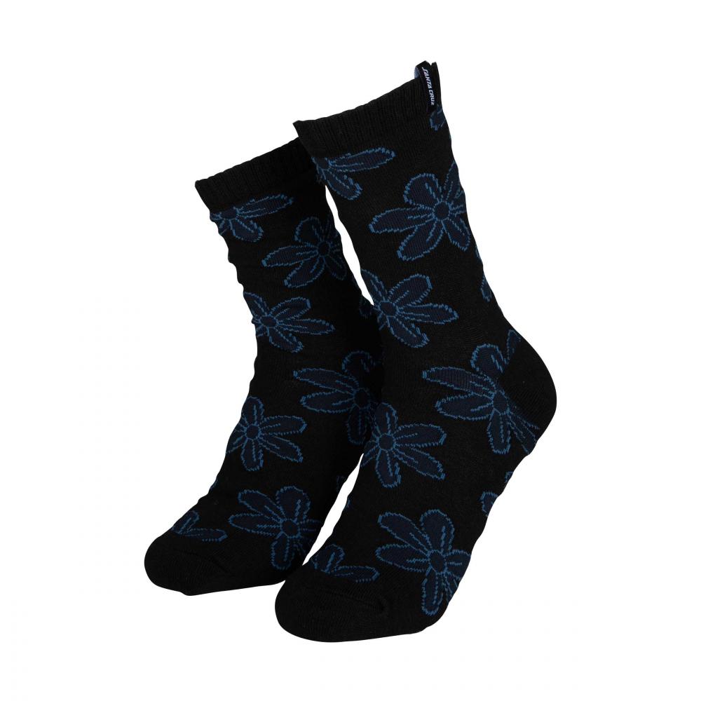 Chaussettes femme Santa Cruz Flourish Daisy (lot de 2) Mist & Black