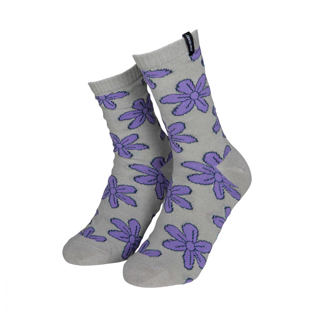Chaussettes femme Santa Cruz Flourish Daisy (lot de 2) Mist & Black