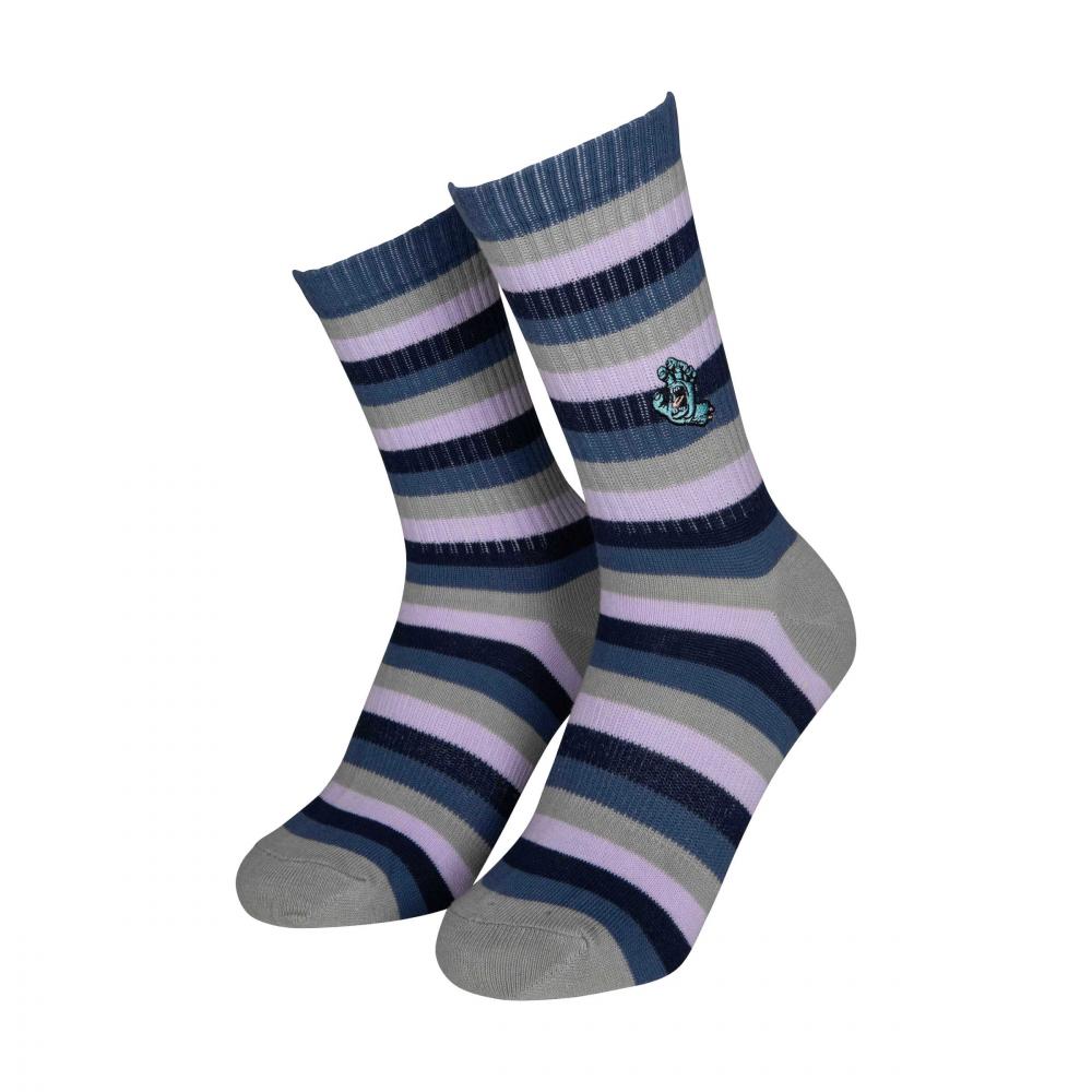 Chaussettes femme Santa Cruz Mini Hand (lot de 2) Dark Cherry & Mist Stripe