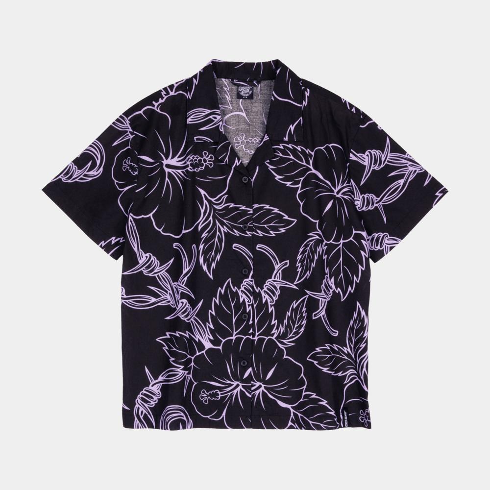 Chemise femme Santa Cruz Mono Cabana Black / Lavender